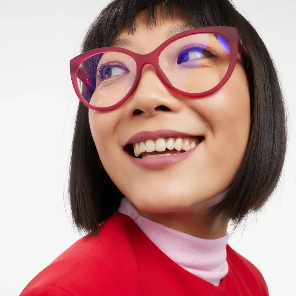 Radiant Fuchsia Belleville Glasses - Image 2