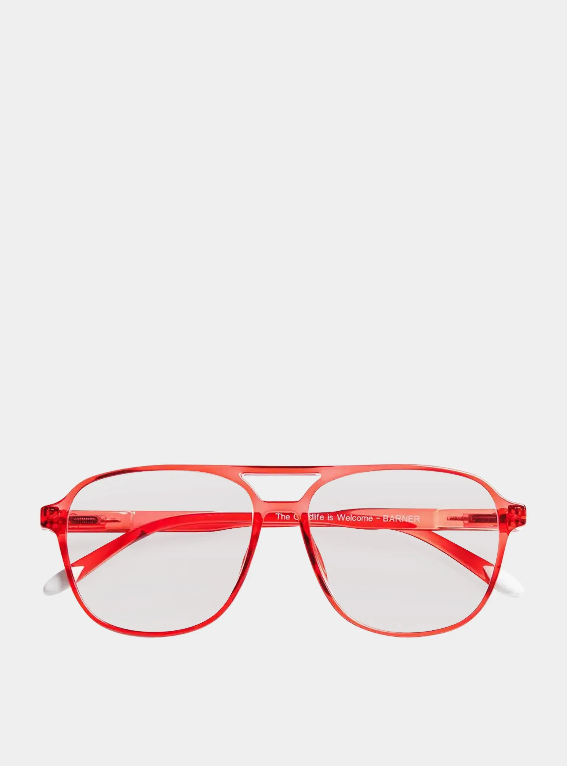 Radiant Red Brad Glossy Glasses