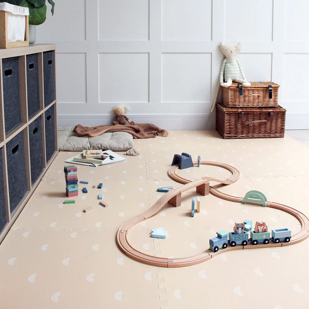 Rainbow Playmat Set in Beige - Image 6