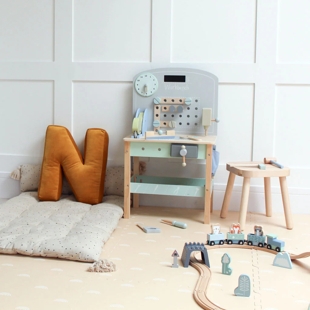 Rainbow Playmat Set in Beige - Image 7