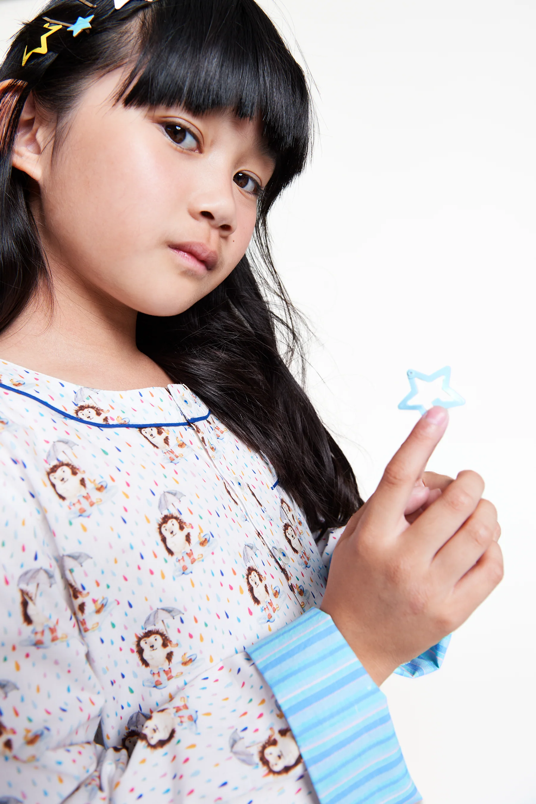 raindrops keep falling Kids Organic Cotton Pyjama Trouser Set - Image 2