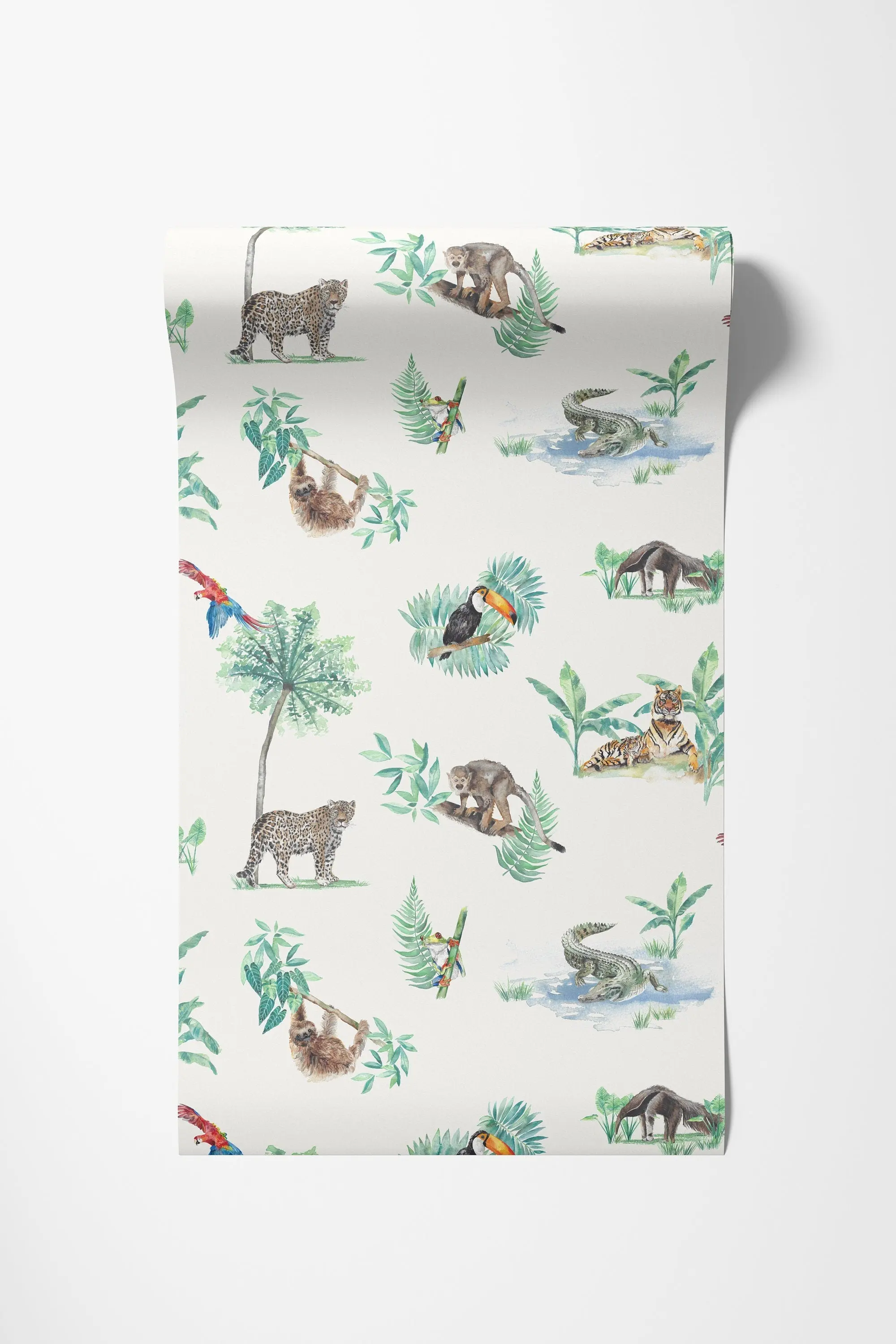 Rainforest Creatures Tropical Children's Wallpaper - Image 5