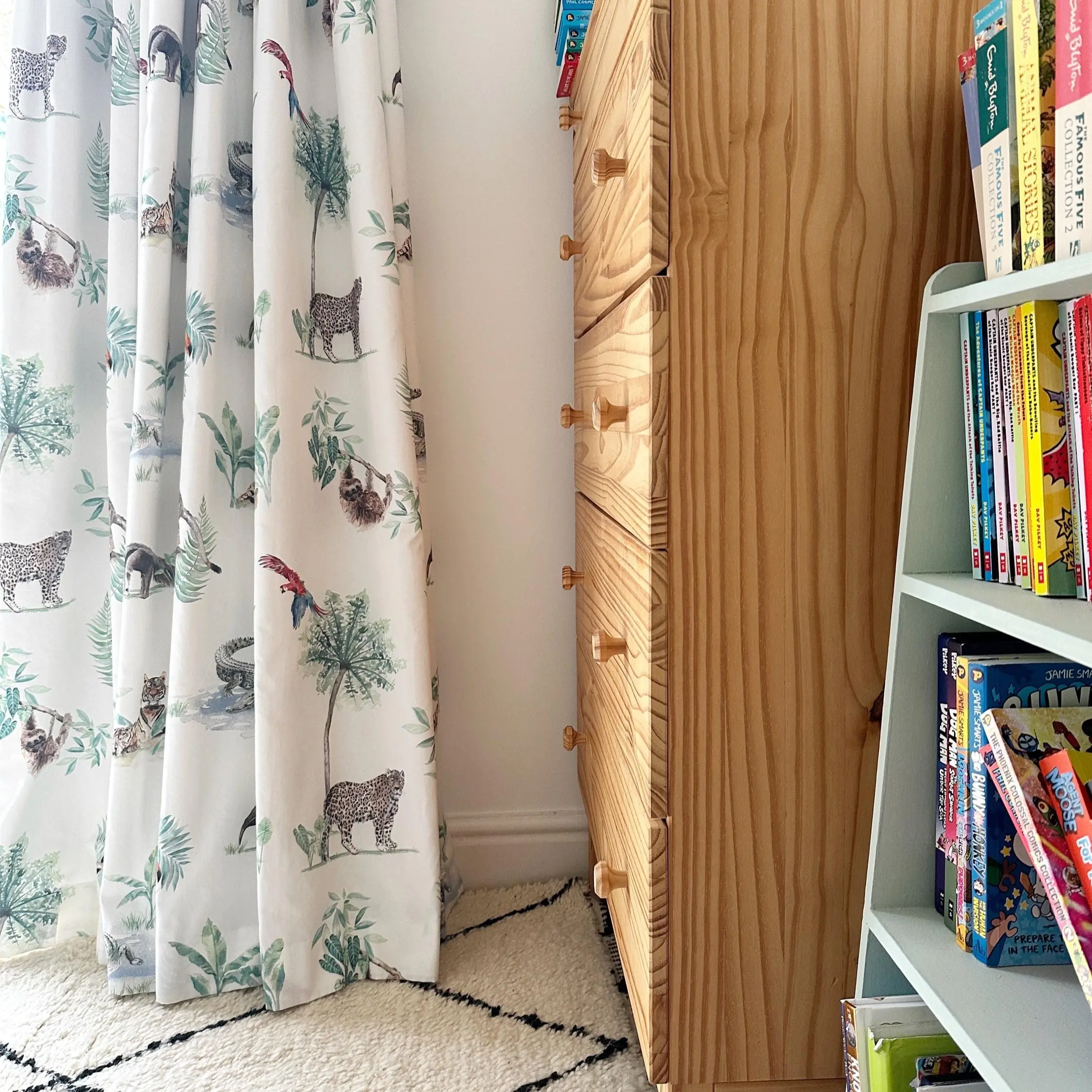 Rainforest Tropical Wildlife - Children's Curtain Fabric - Image 2
