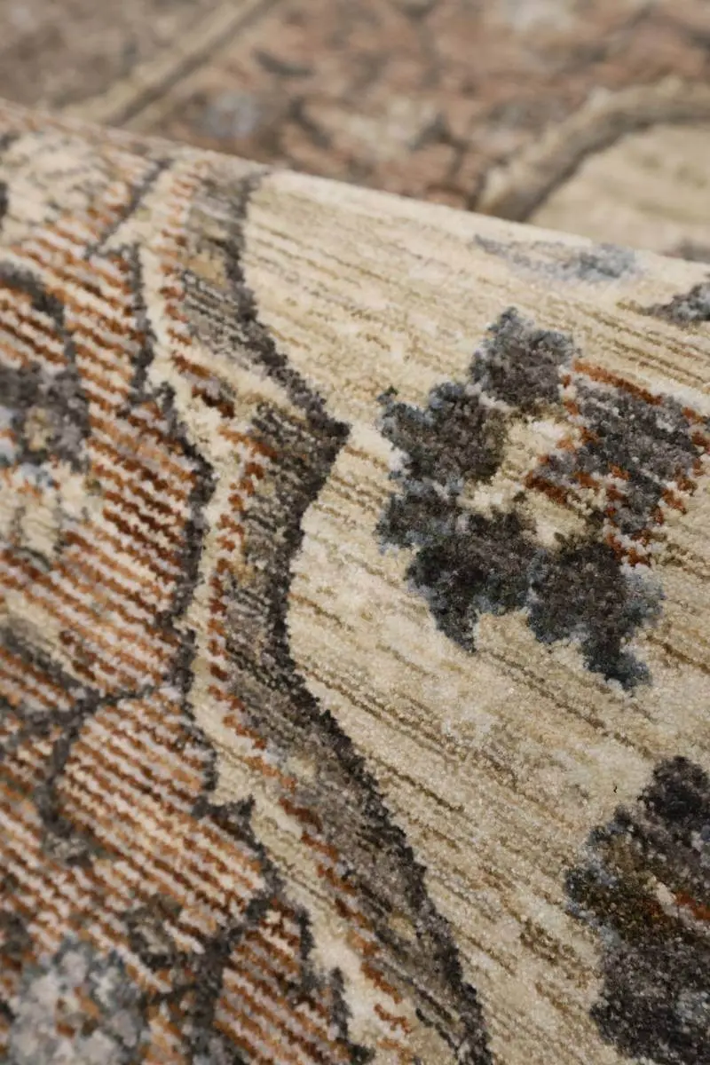 Raja Medallion Vintage Rug – Brown Heritage Elegance - Image 2