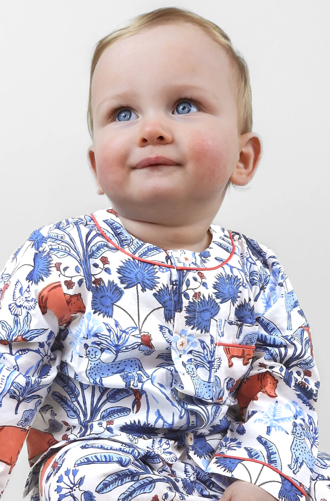 rani's whimsical - woods organic cotton baby pyjama set - Image 2