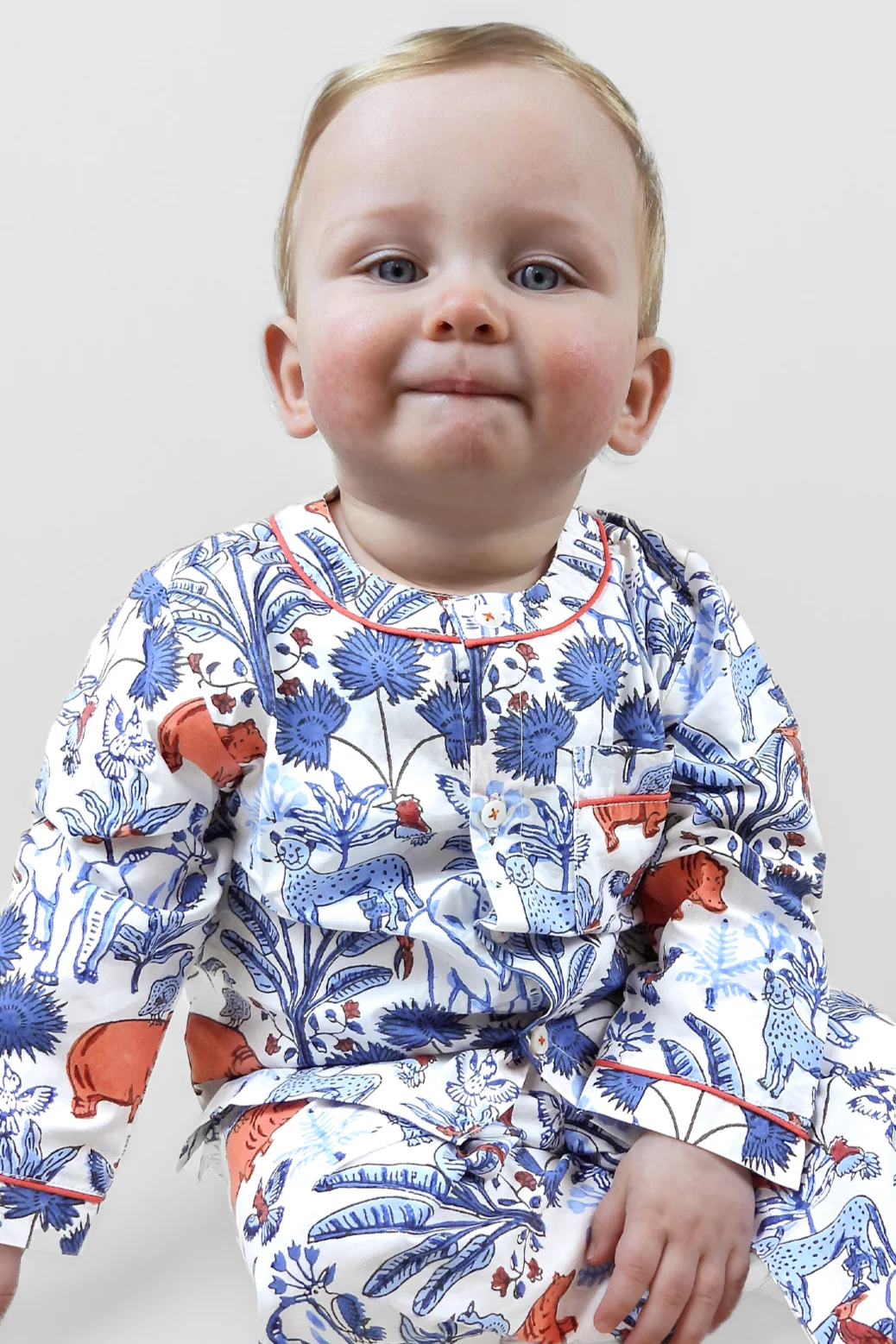 rani's whimsical - woods organic cotton baby pyjama set - Image 3