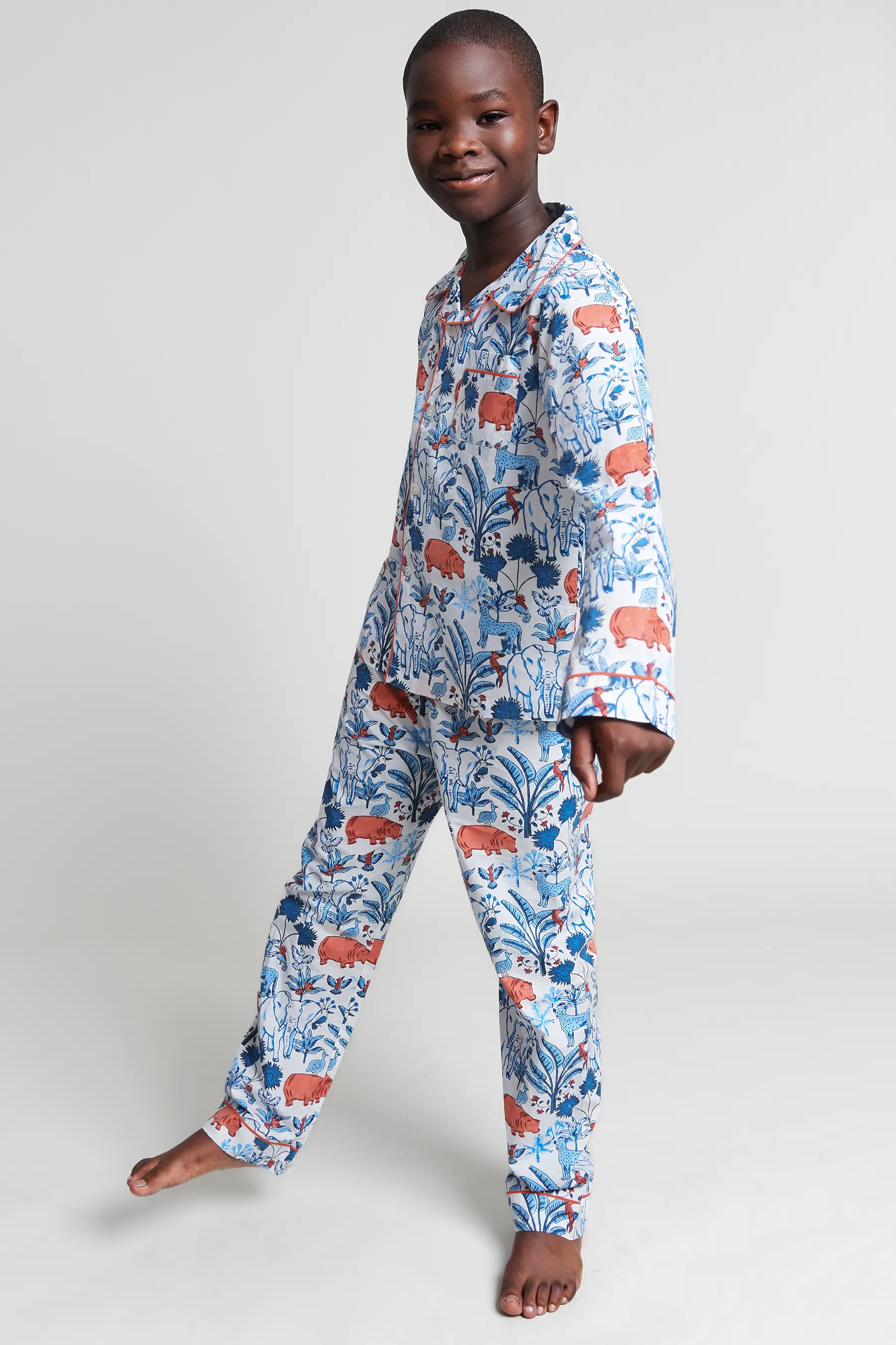 rani's whimsical woods Kids Organic Cotton Pyjama Trouser Set - Image 3