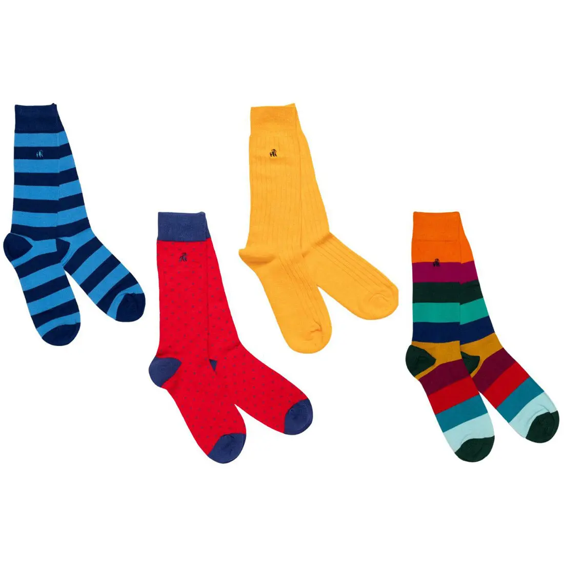 Red Christmas Drawer Box - 4 Pairs of Bamboo Socks (His) - Image 7