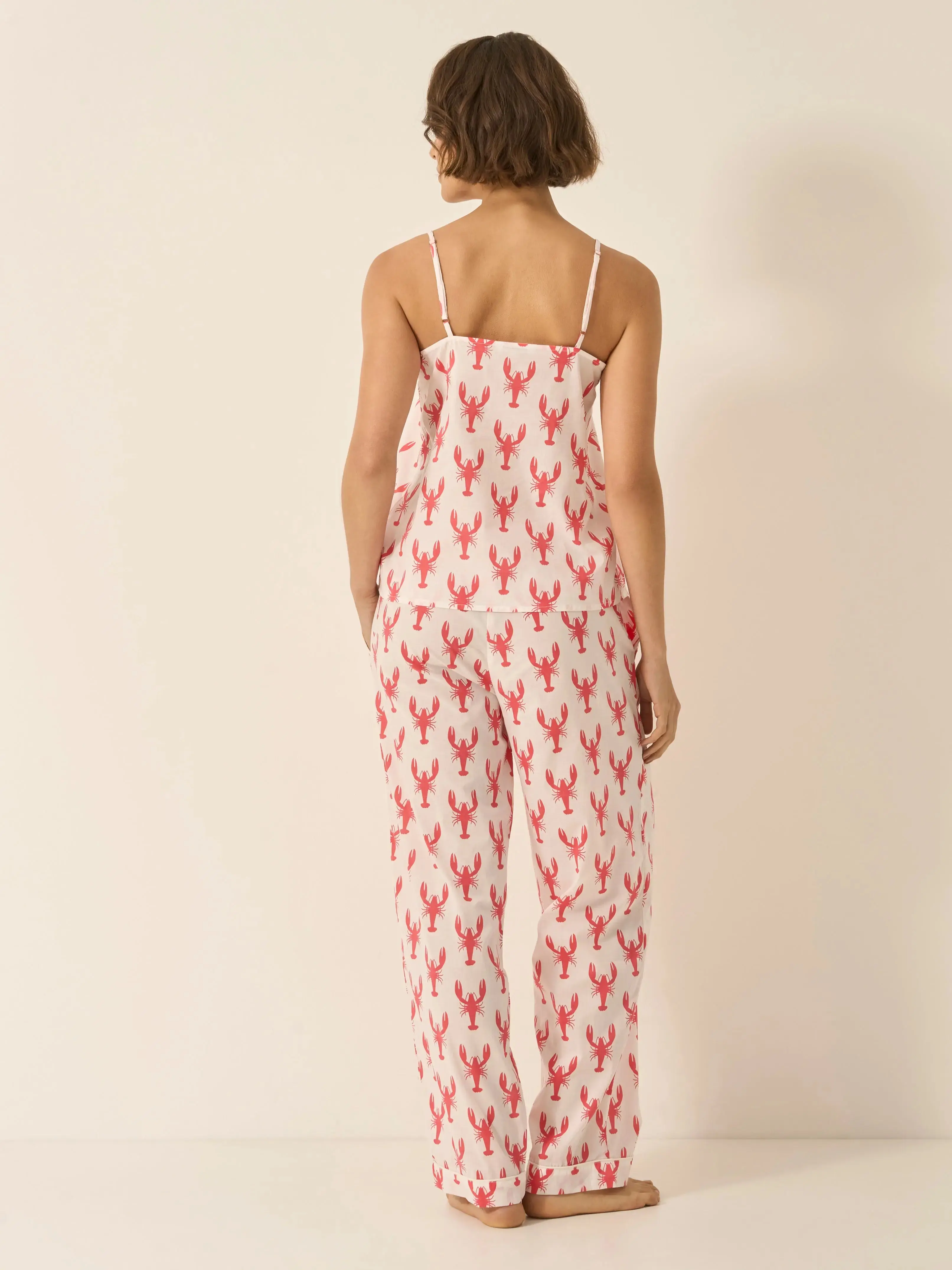 Red Lobster Women's Organic Cotton Cami Trouser Set - Image 6