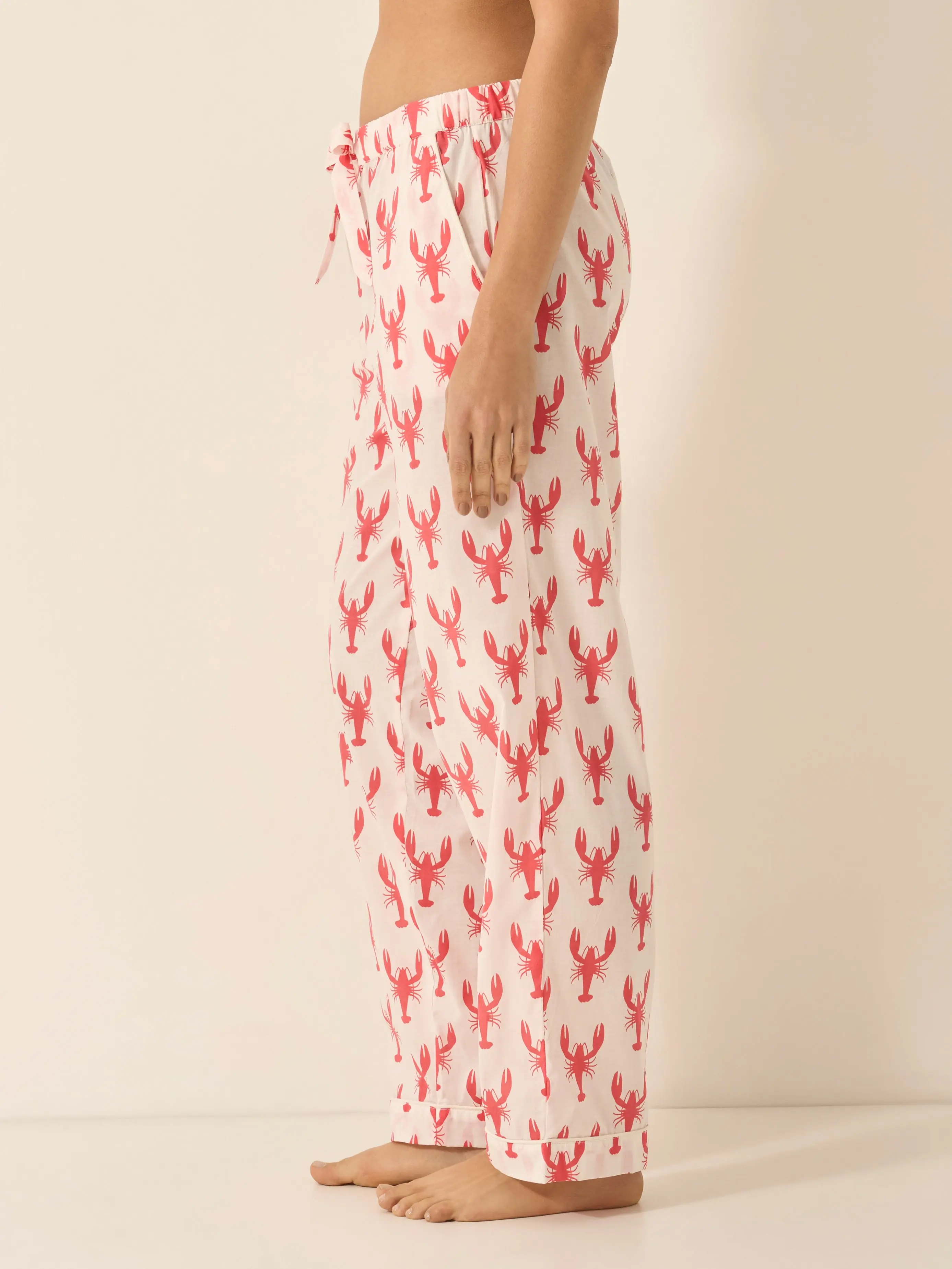 Red Lobster Women's Organic Cotton Pyjama Trouser - Image 3
