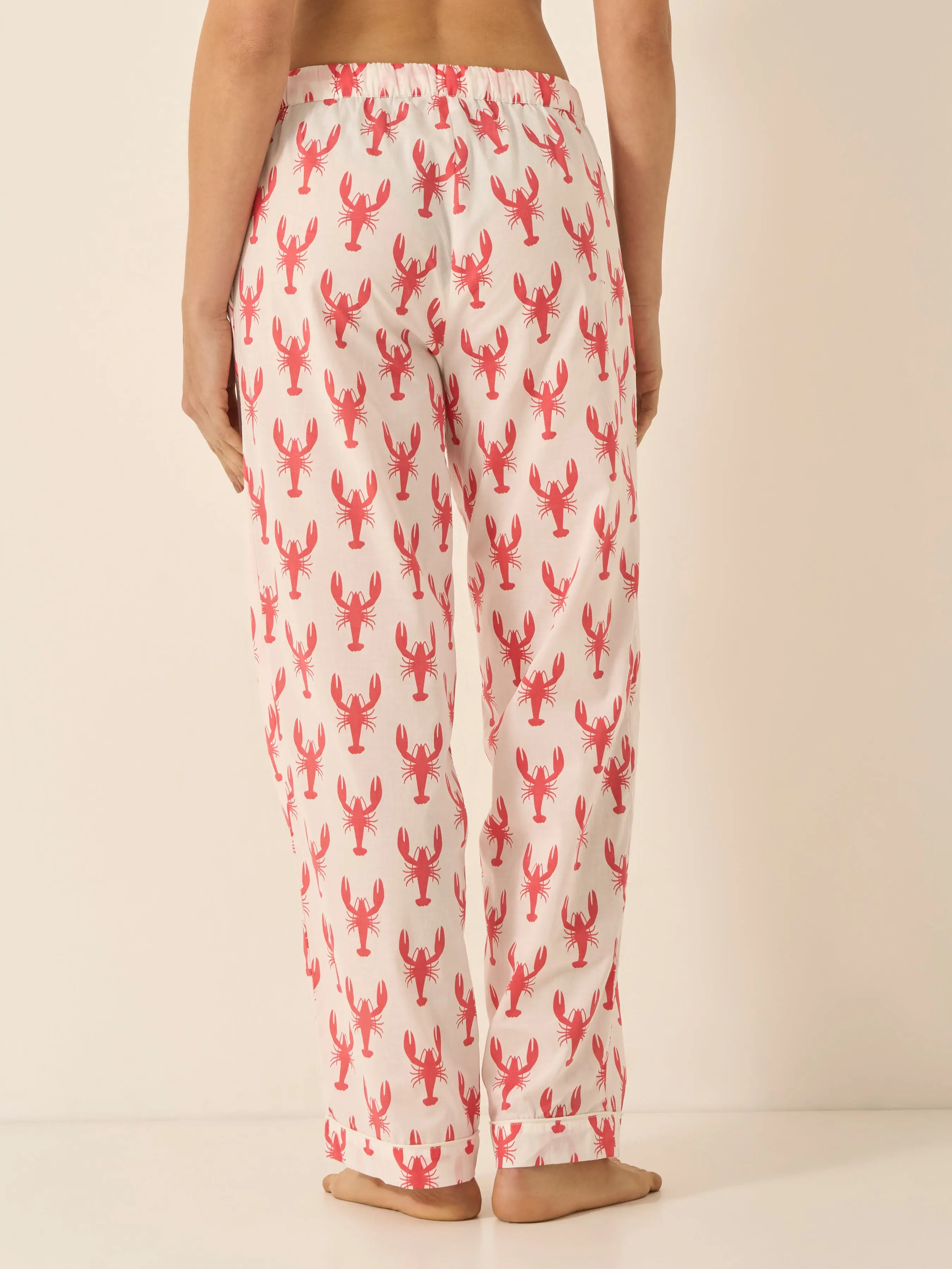 Red Lobster Women's Organic Cotton Pyjama Trouser - Image 4