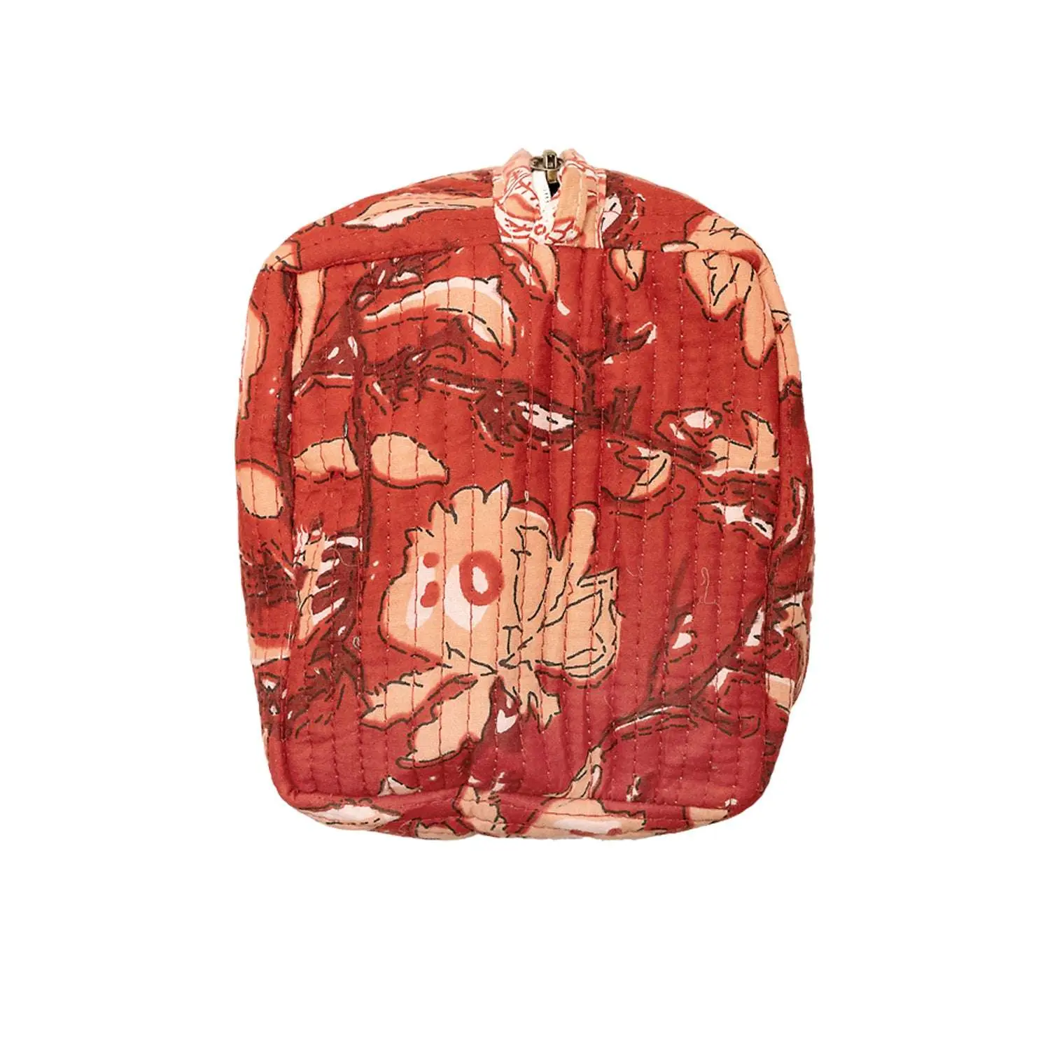Red Rubra Cotton Wash Bag - Image 3
