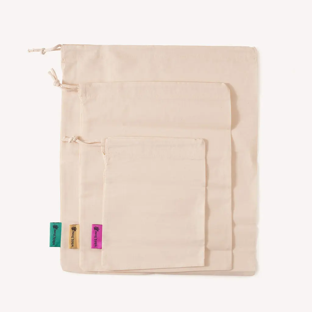 Reusable Produce Bags - Organic Cotton - Pack of 3 - Image 5