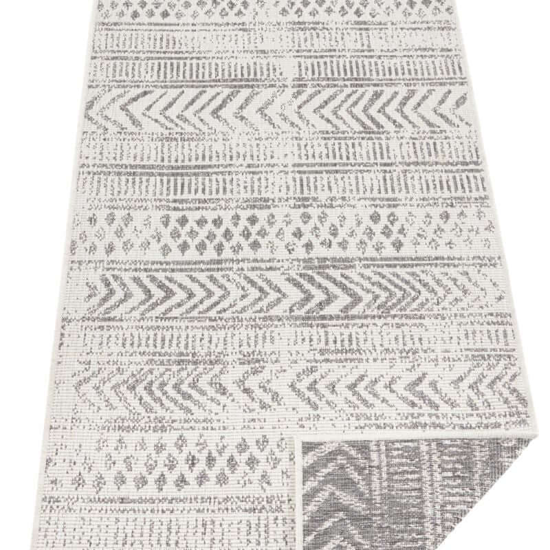 Reversible Geometric Indoor-Outdoor Flatweave Rug - Image 13