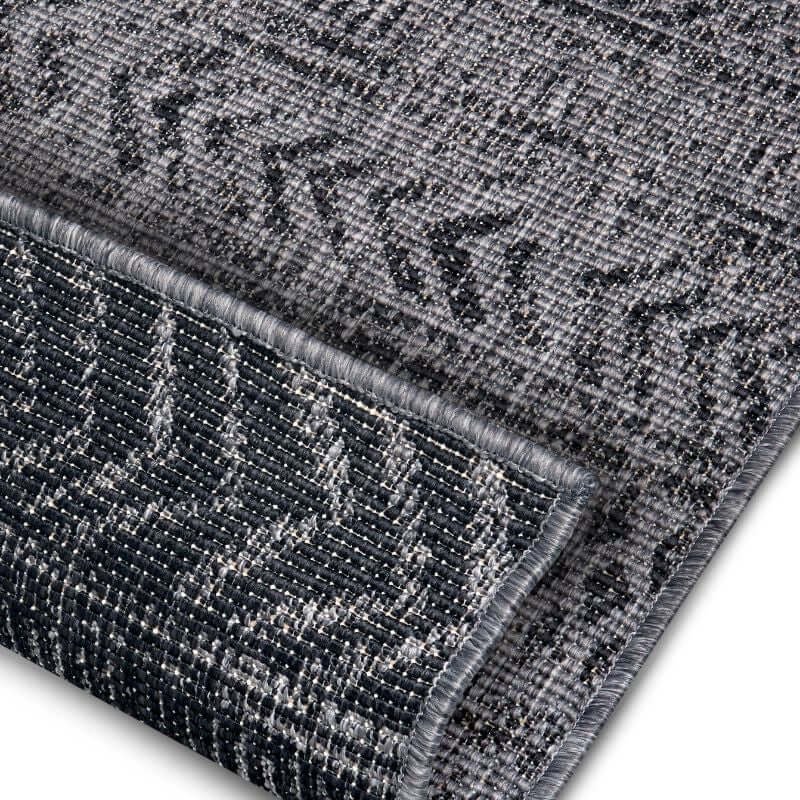 Reversible Geometric Indoor-Outdoor Flatweave Rug - Image 32