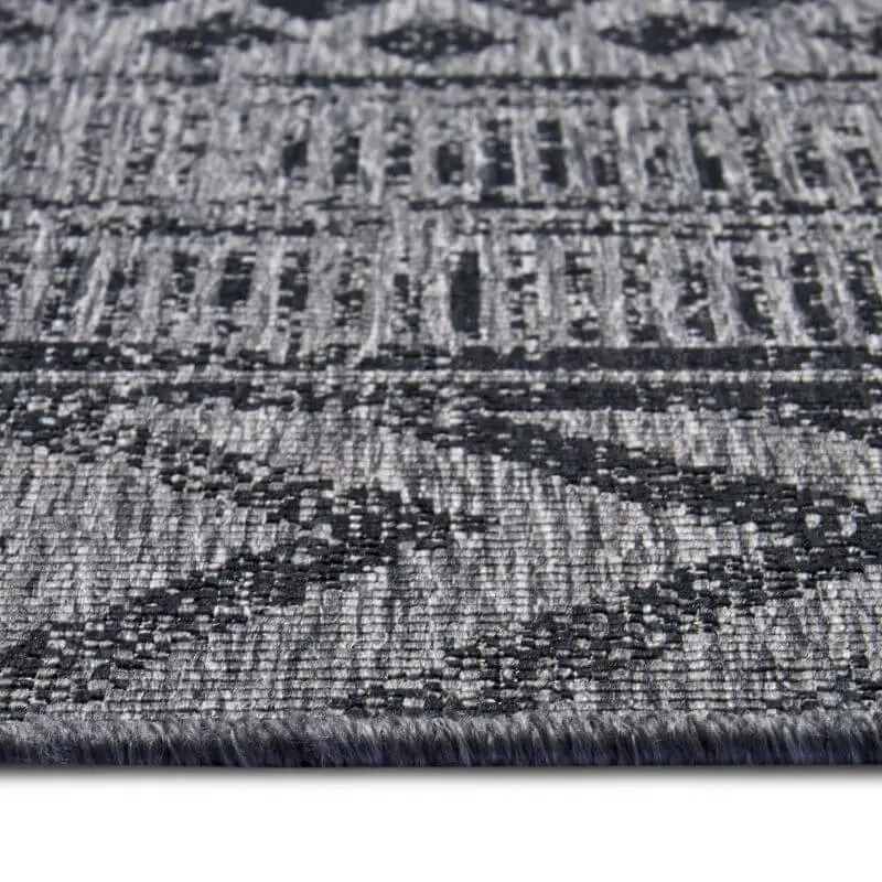 Reversible Geometric Indoor-Outdoor Flatweave Rug - Image 34