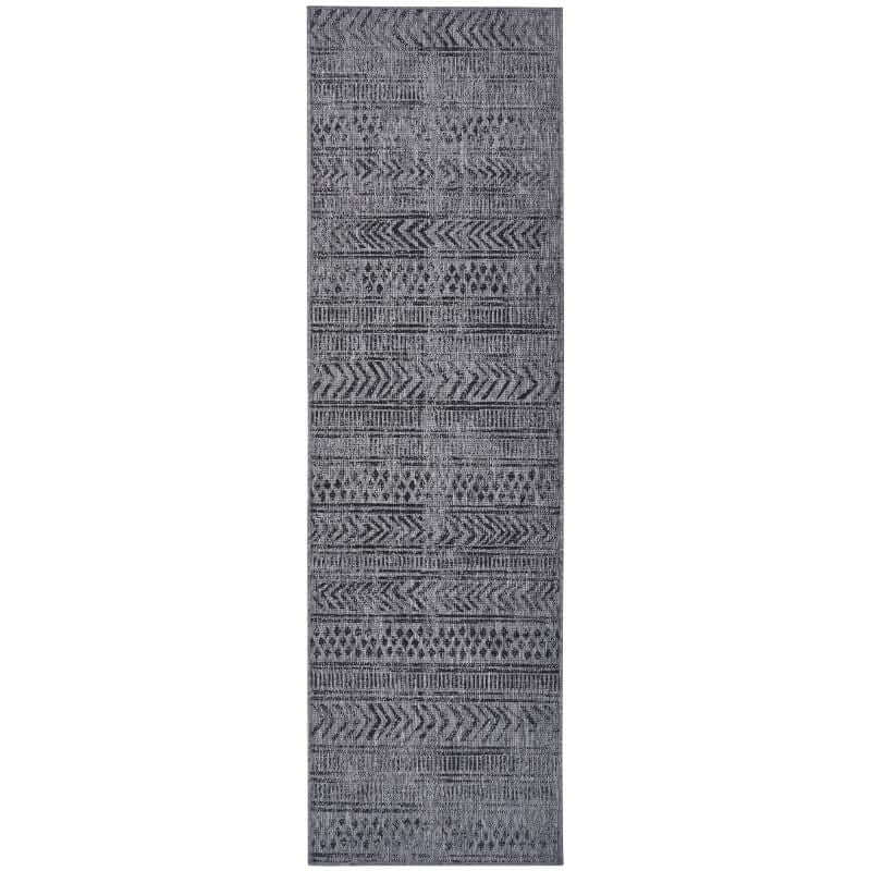 Reversible Geometric Indoor-Outdoor Flatweave Rug - Image 37