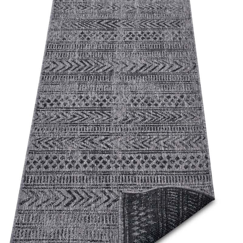 Reversible Geometric Indoor-Outdoor Flatweave Rug - Image 38