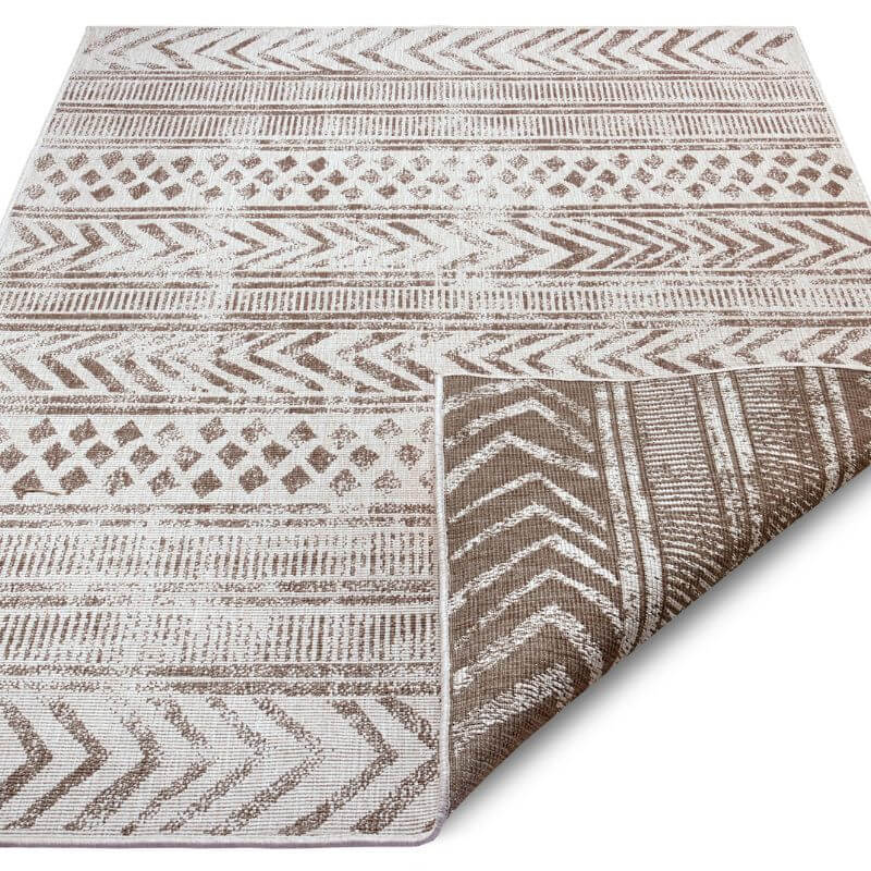 Reversible Geometric Indoor-Outdoor Flatweave Rug - Image 44