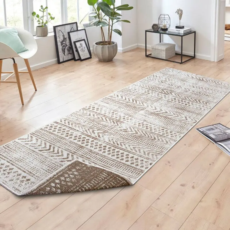 Reversible Geometric Indoor-Outdoor Flatweave Rug - Image 48