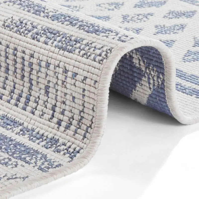 Reversible Geometric Indoor-Outdoor Flatweave Rug - Image 50
