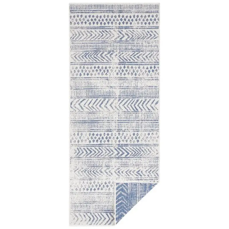 Reversible Geometric Indoor-Outdoor Flatweave Rug - Image 53