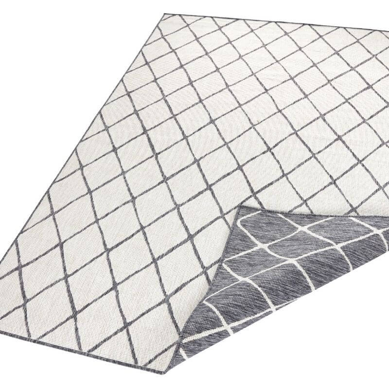 Reversible Indoor-Outdoor Geometric Flatweave Rug - Image 3