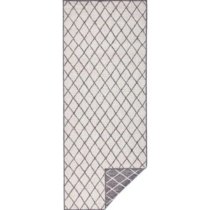 Reversible Indoor-Outdoor Geometric Flatweave Rug - Image 8