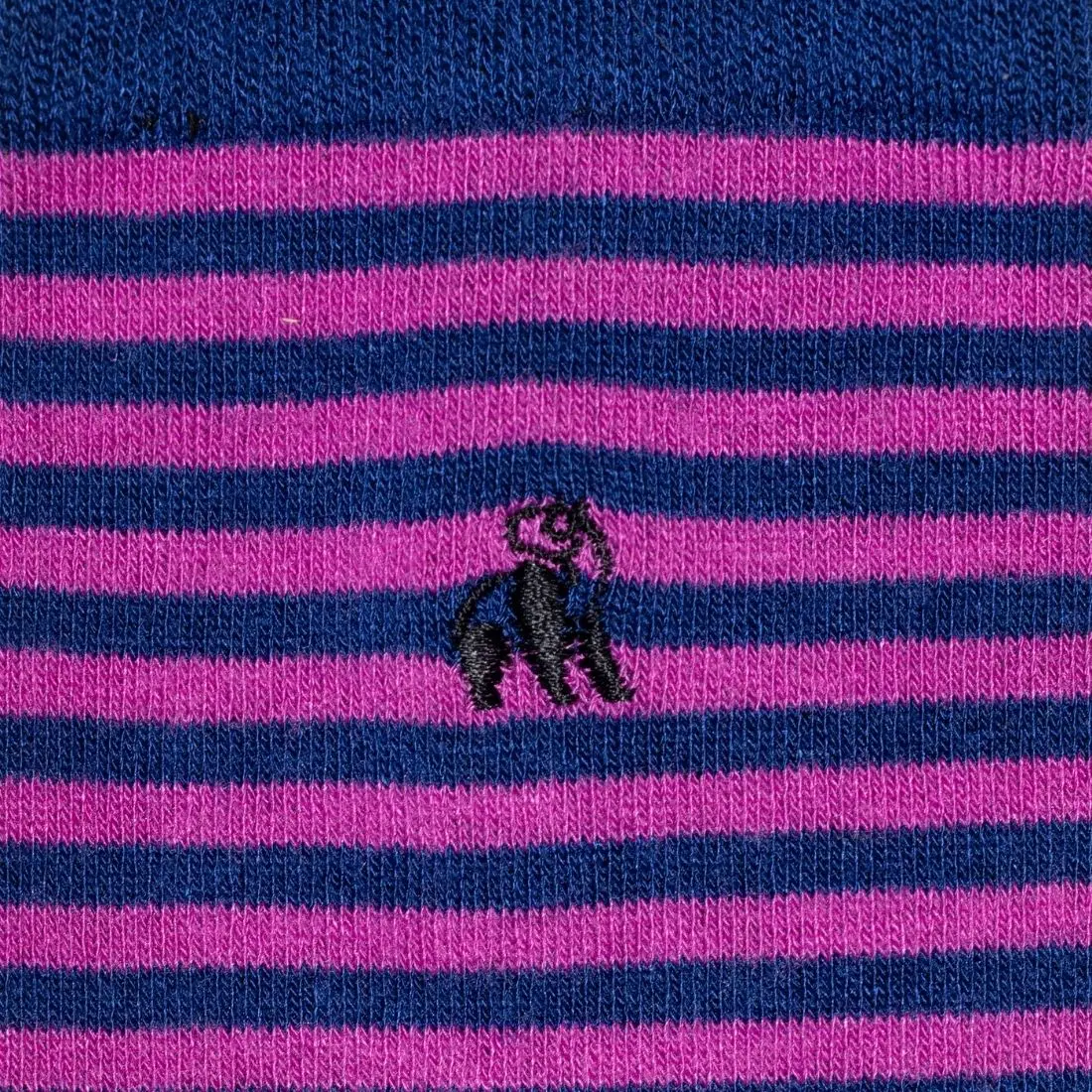 Rich Pink Narrow Striped Bamboo Socks - Image 3