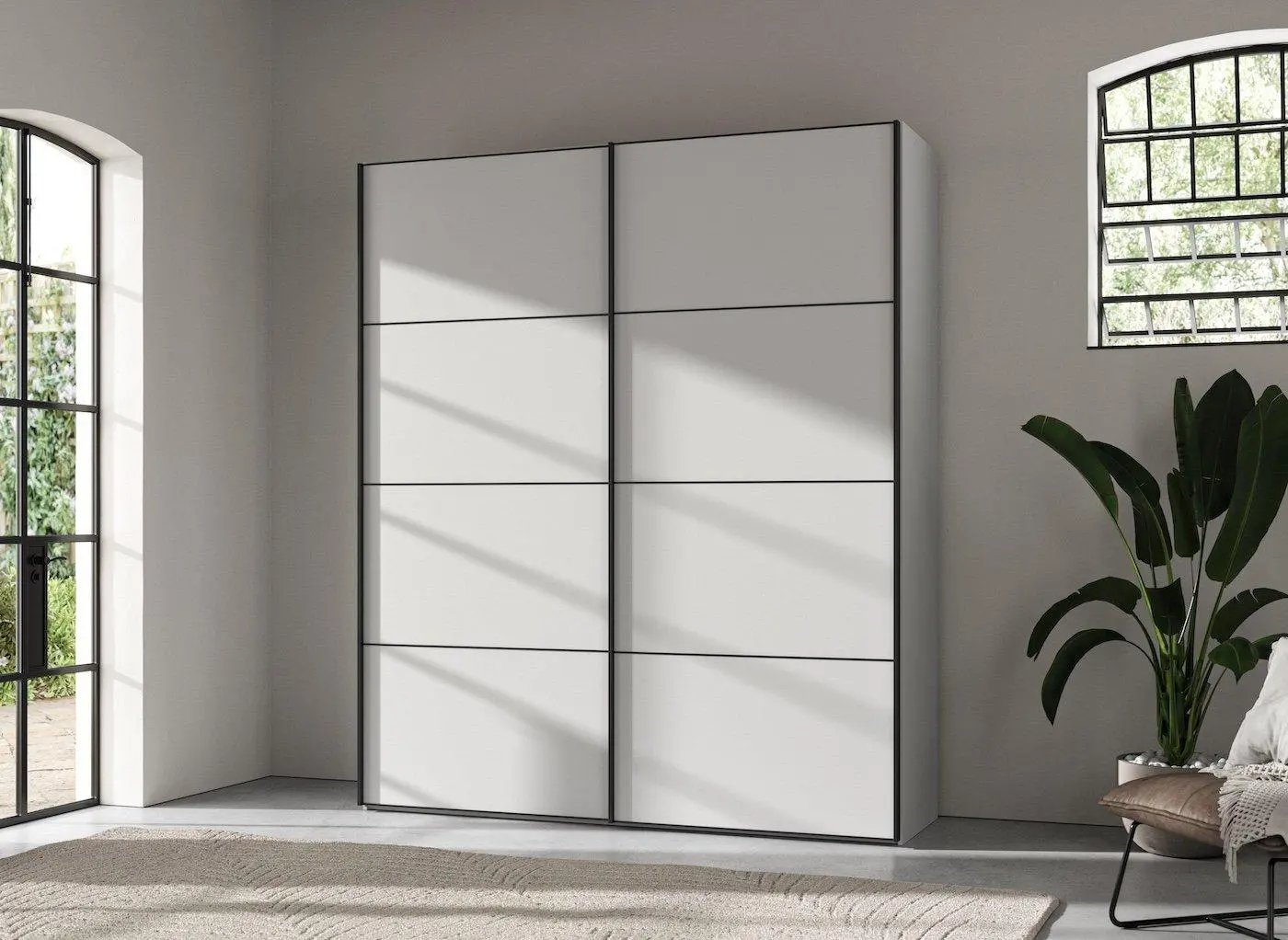 Roberts 2-Door Wardrobe - White