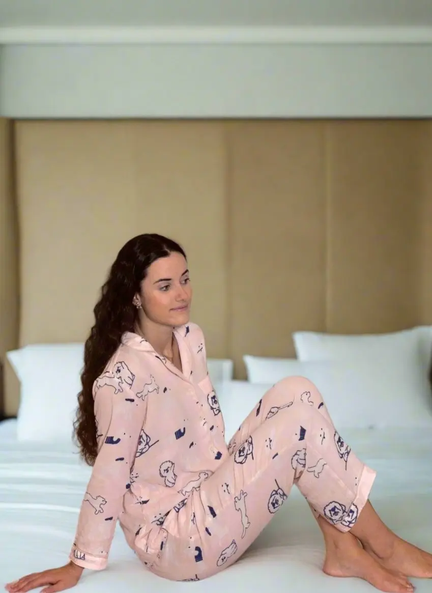 Rocco Pure Cotton Gauze Pyjamas - Image 10