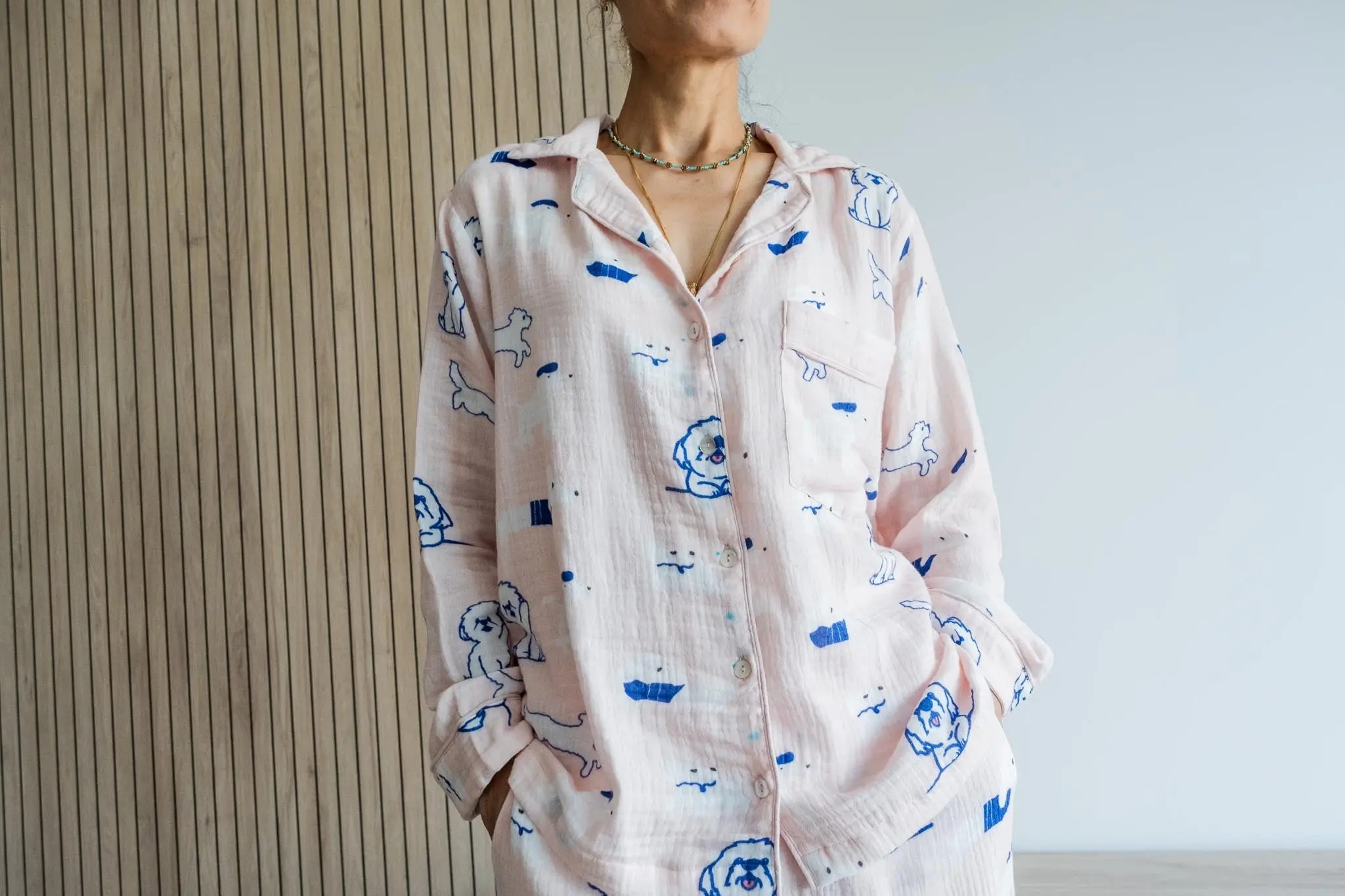 Rocco Pure Cotton Gauze Pyjamas - Image 6