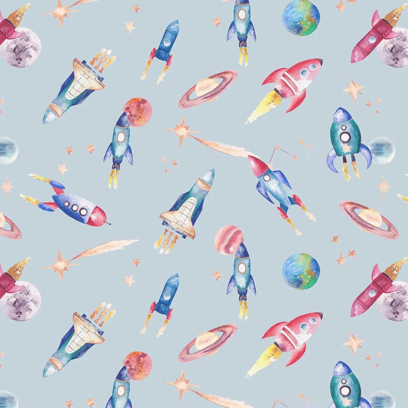 Rockets Children's Wallpaper - Image 3