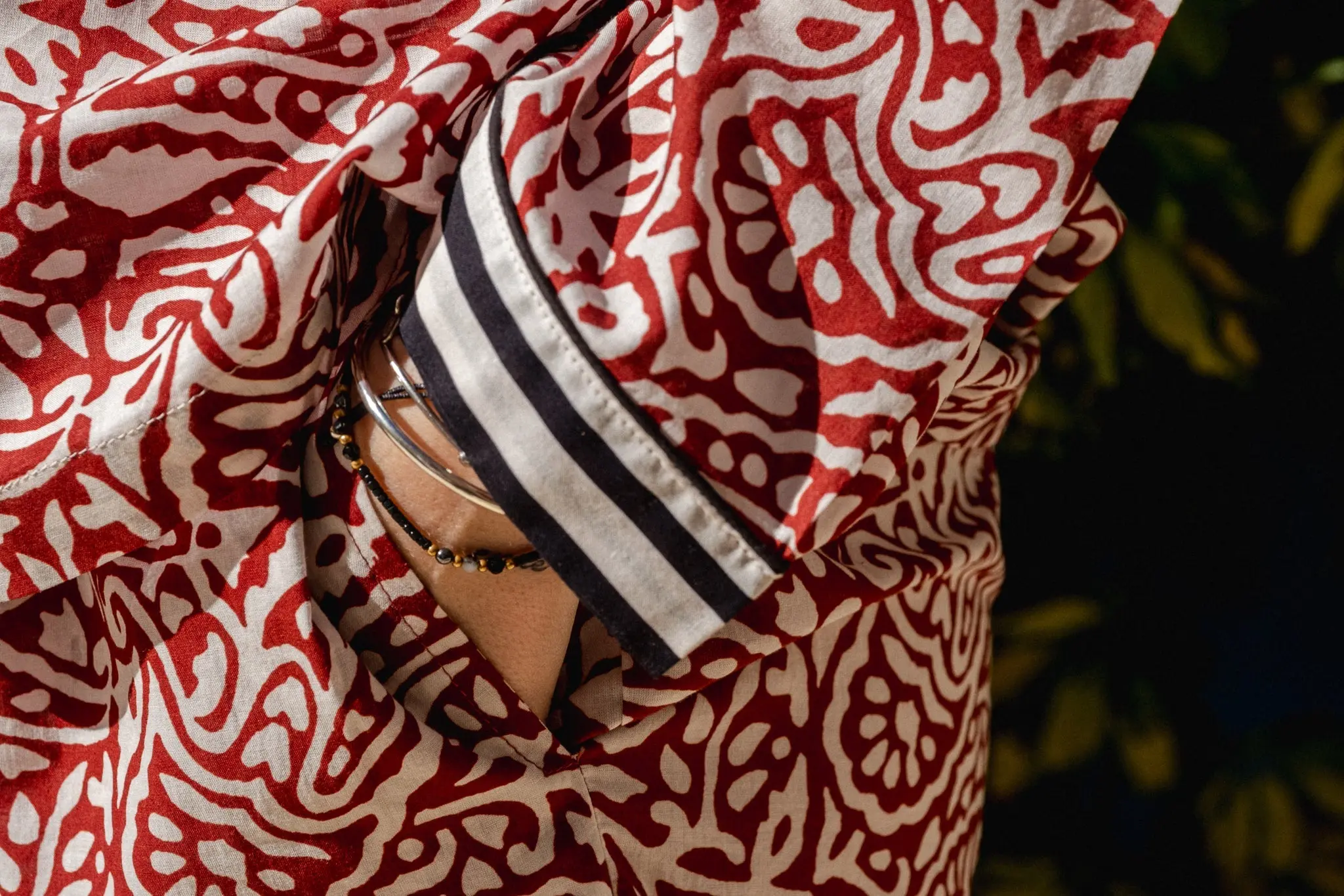 Rojo Paisley Cotton Pyjamas - Image 4