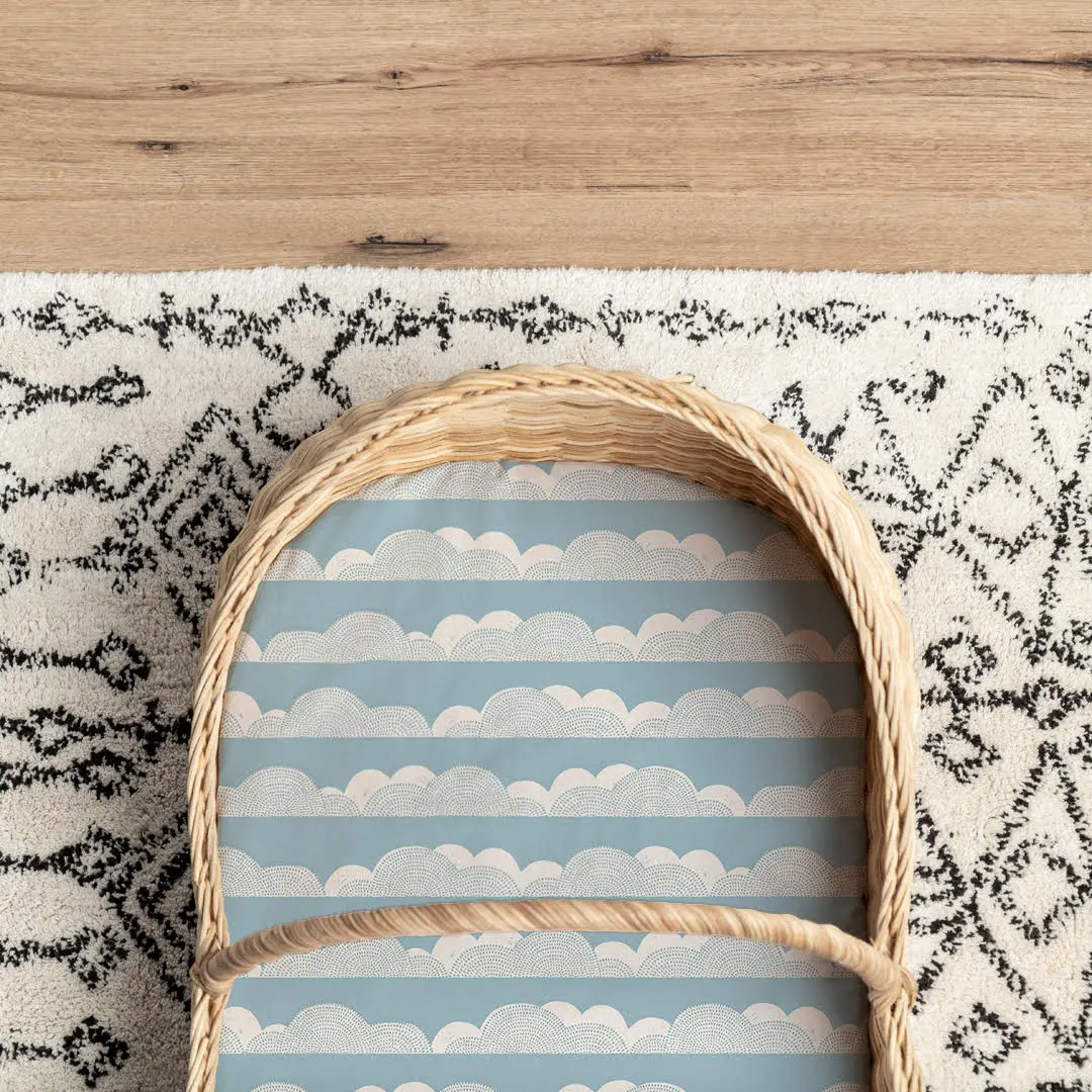 Rolling Cloud Organic Cotton Fitted Sheet - Image 5