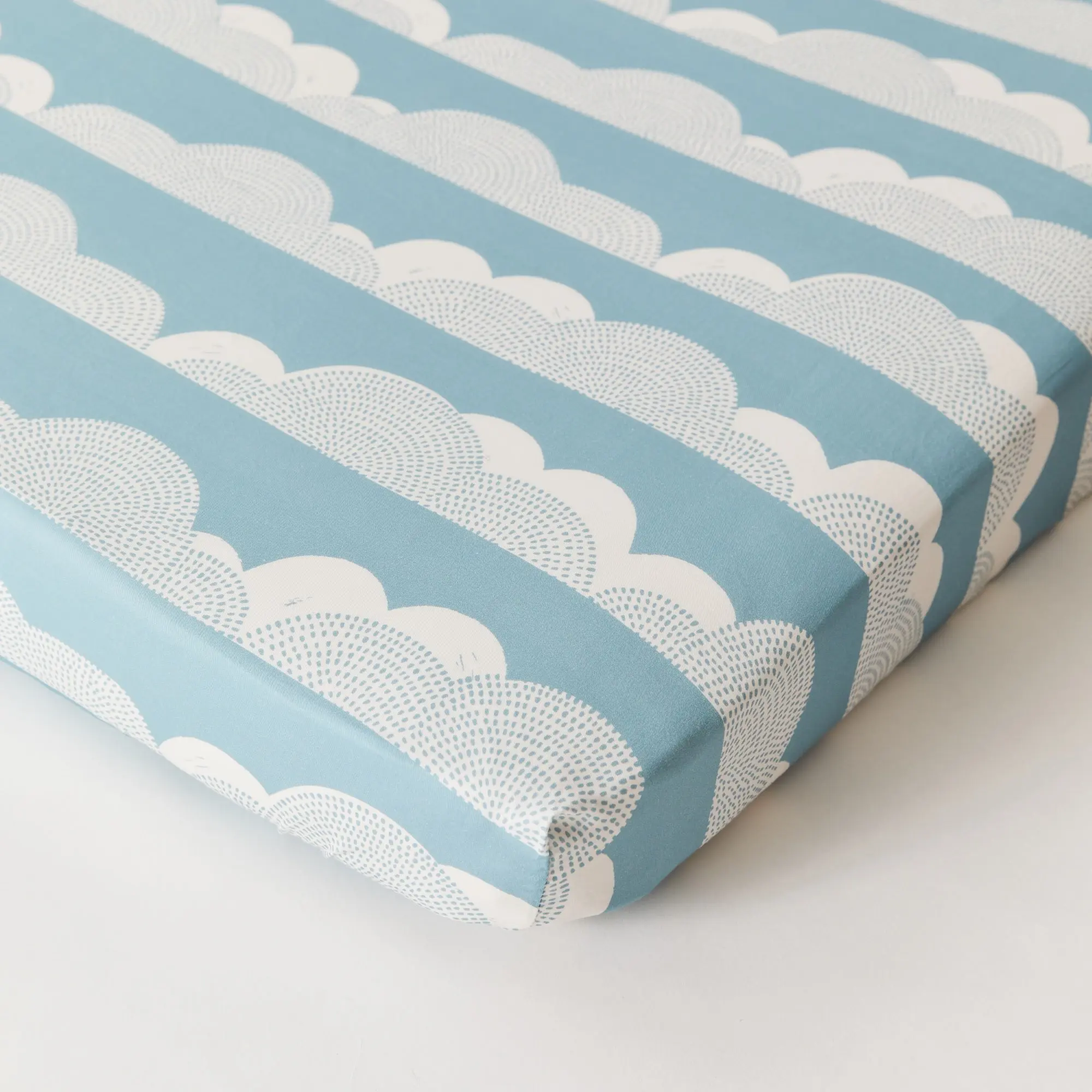 Rolling Cloud Organic Cotton Fitted Sheet - Image 6