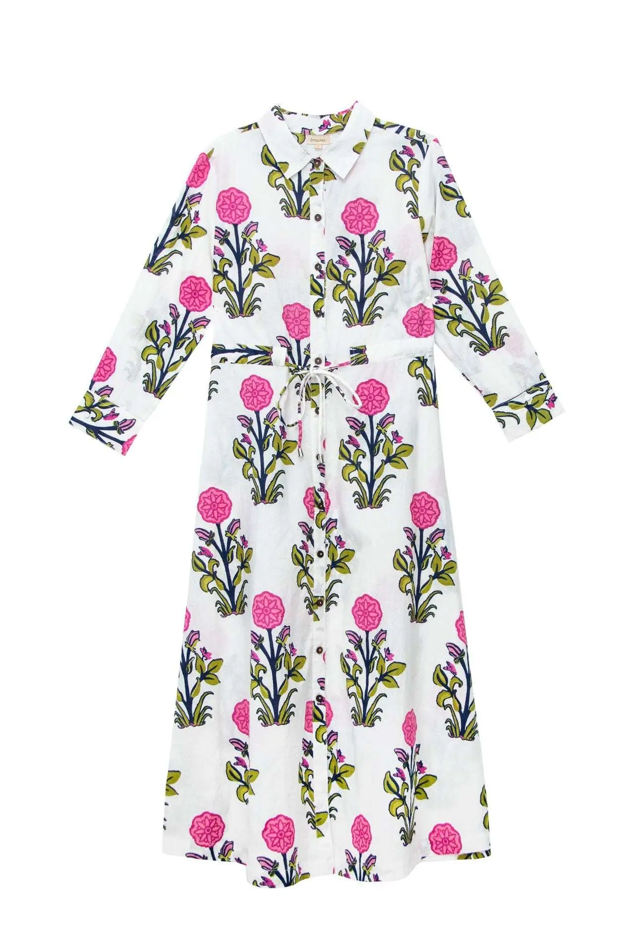 Rosette Bloom Cotton Dress - Image 5