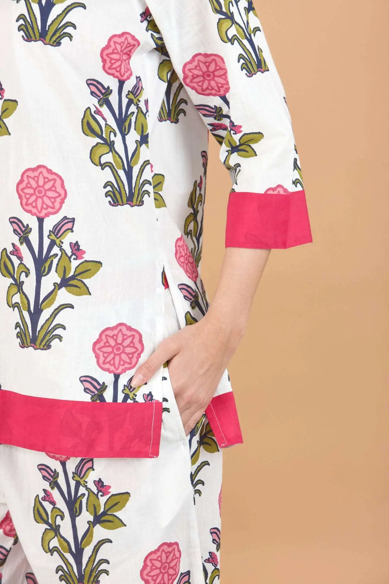 Rosette Bloom Women's Floral Cotton Pyjama Trouser Set - Image 4