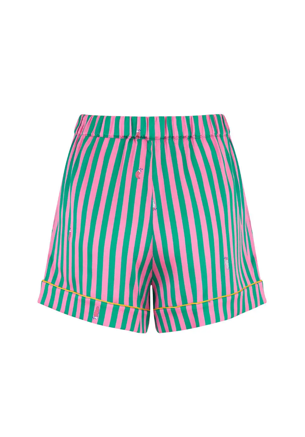 Rosie Flamingo Stripe Silk Short - Image 6