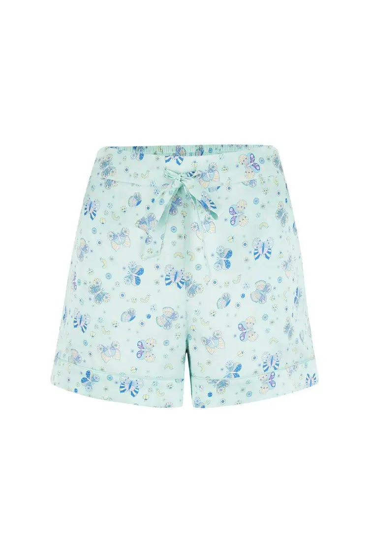 Rosie Glacier Butterfly Women's Silk Pyjama Short - Image 2