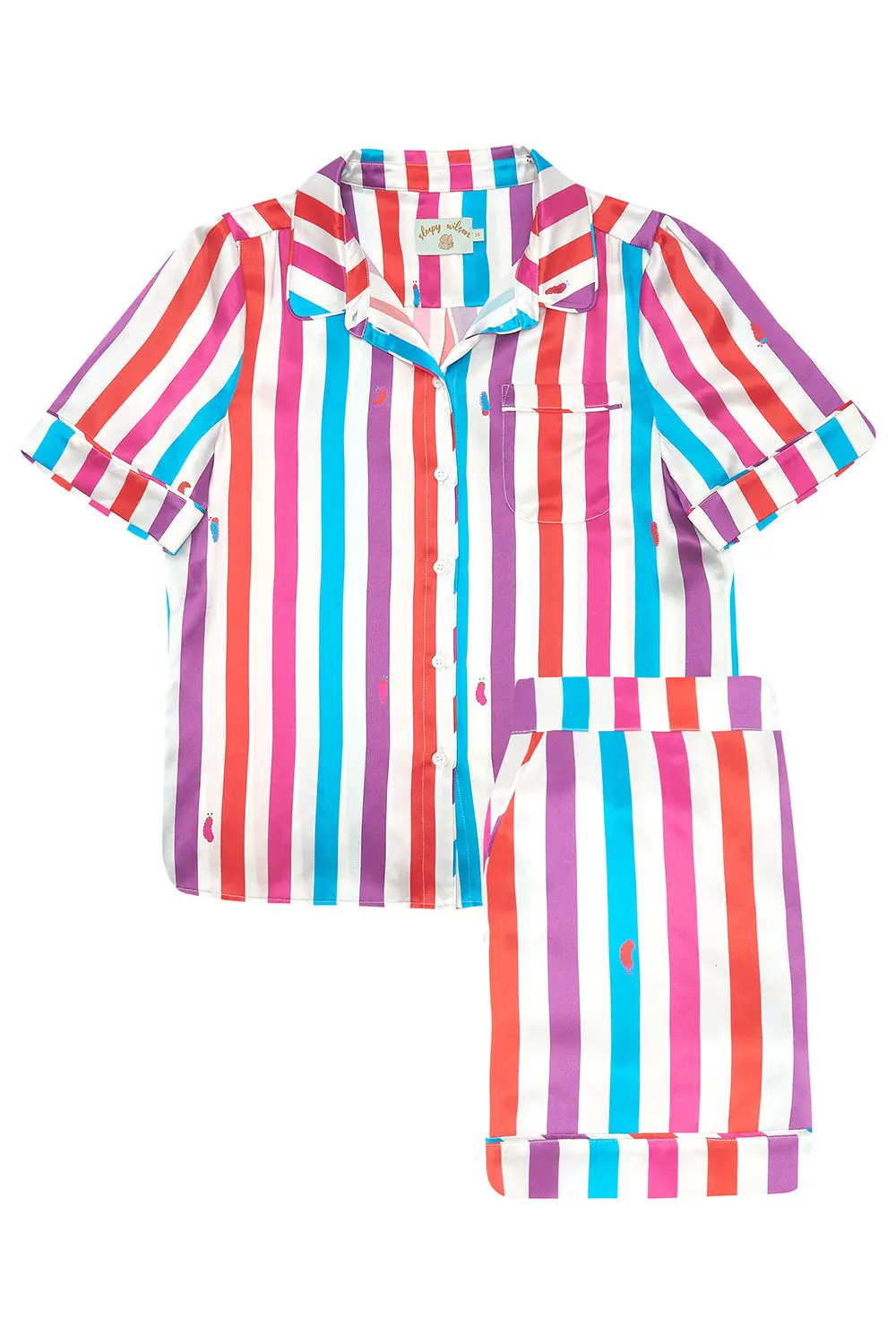 Rosie Hawaiian Stripe Silk Short - Image 6