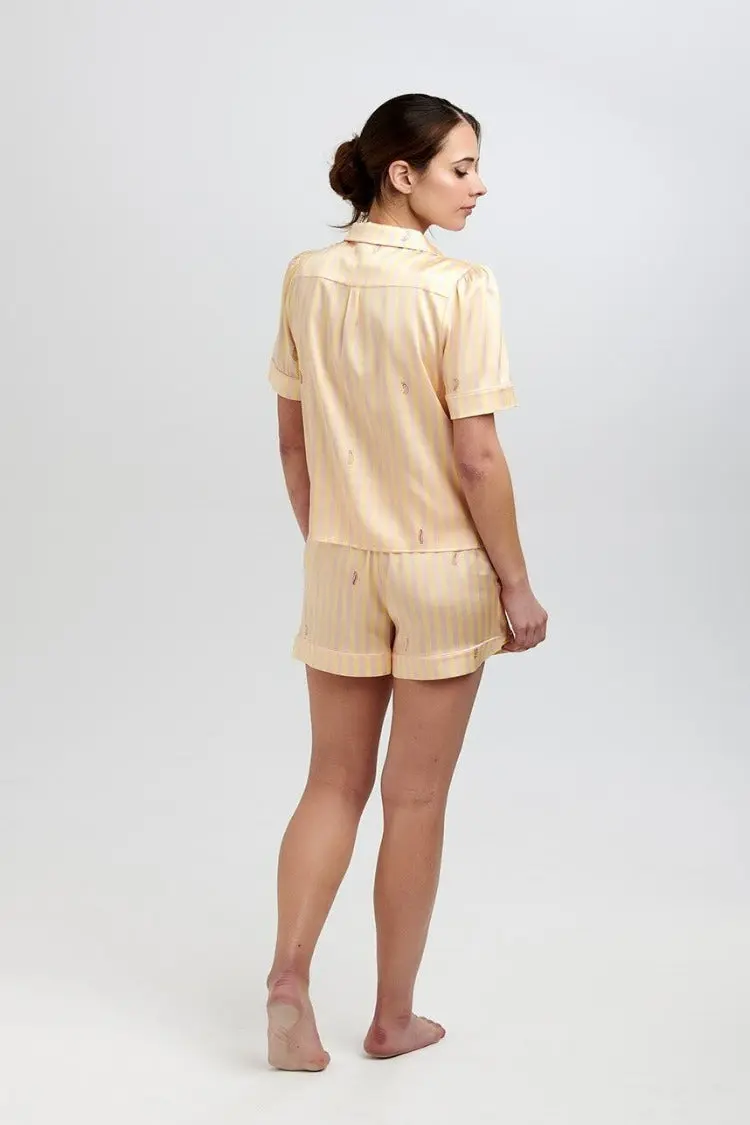 Rosie Lemonade Stripe Silk Short - Image 4