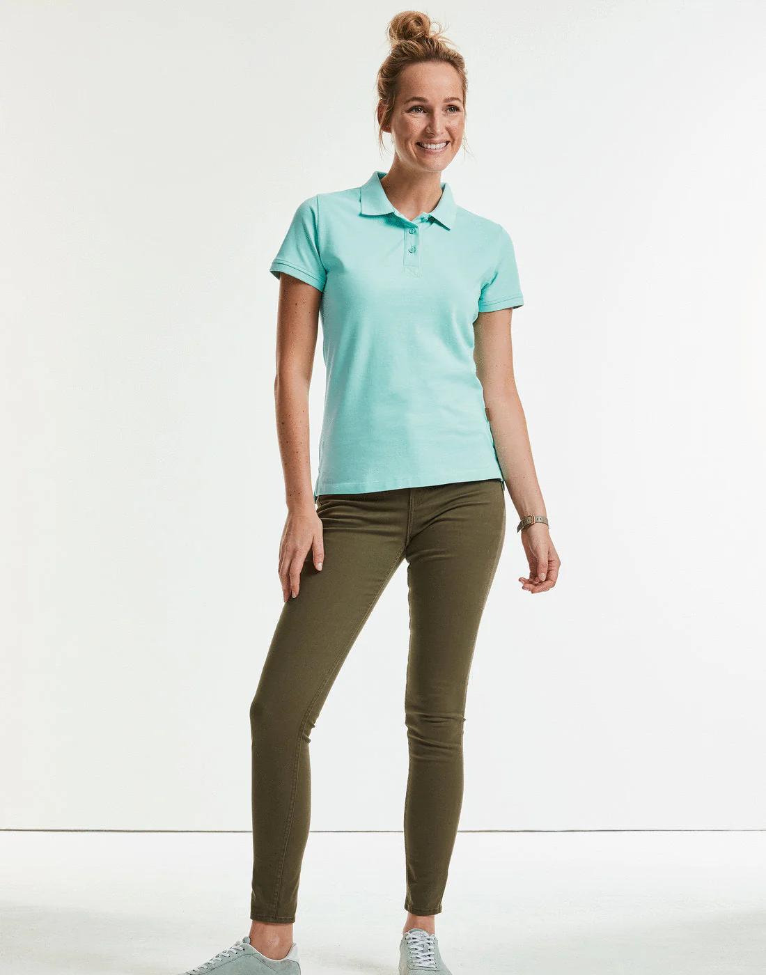 Russell Ladies Pure Organic Polo - Image 7