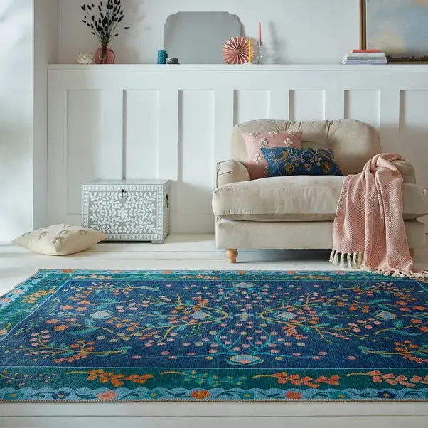 Sabrina Floral Washable Rug - Image 11