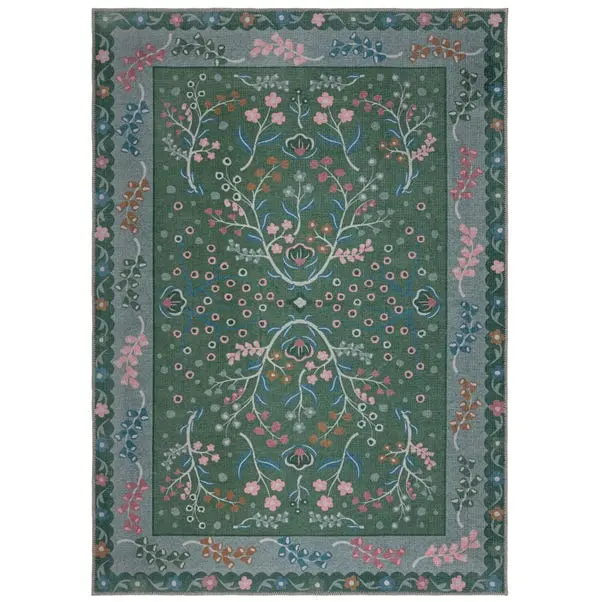 Sabrina Floral Washable Rug - Image 5