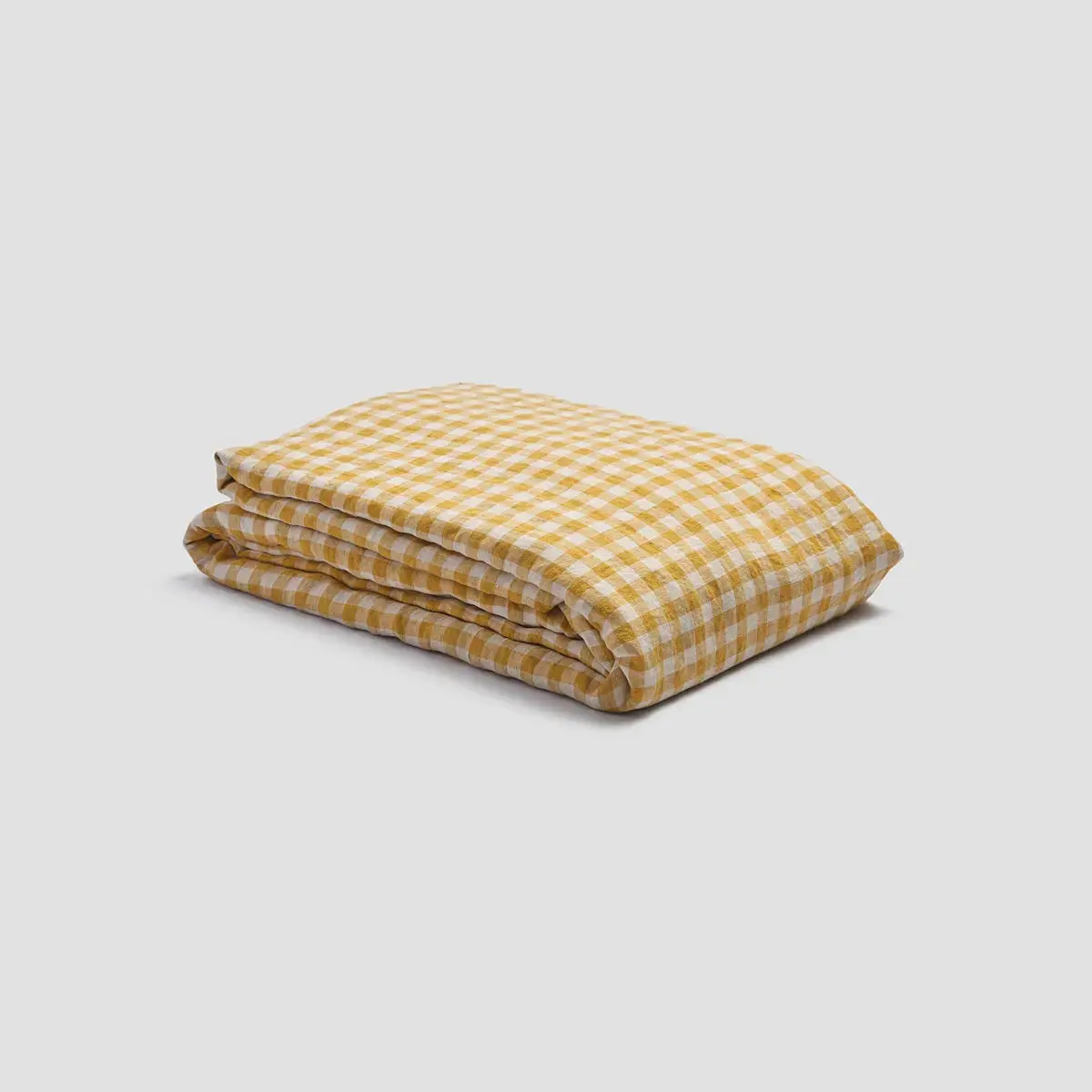 Sage Green Gingham Linen Blend Duvet Cover - Image 15