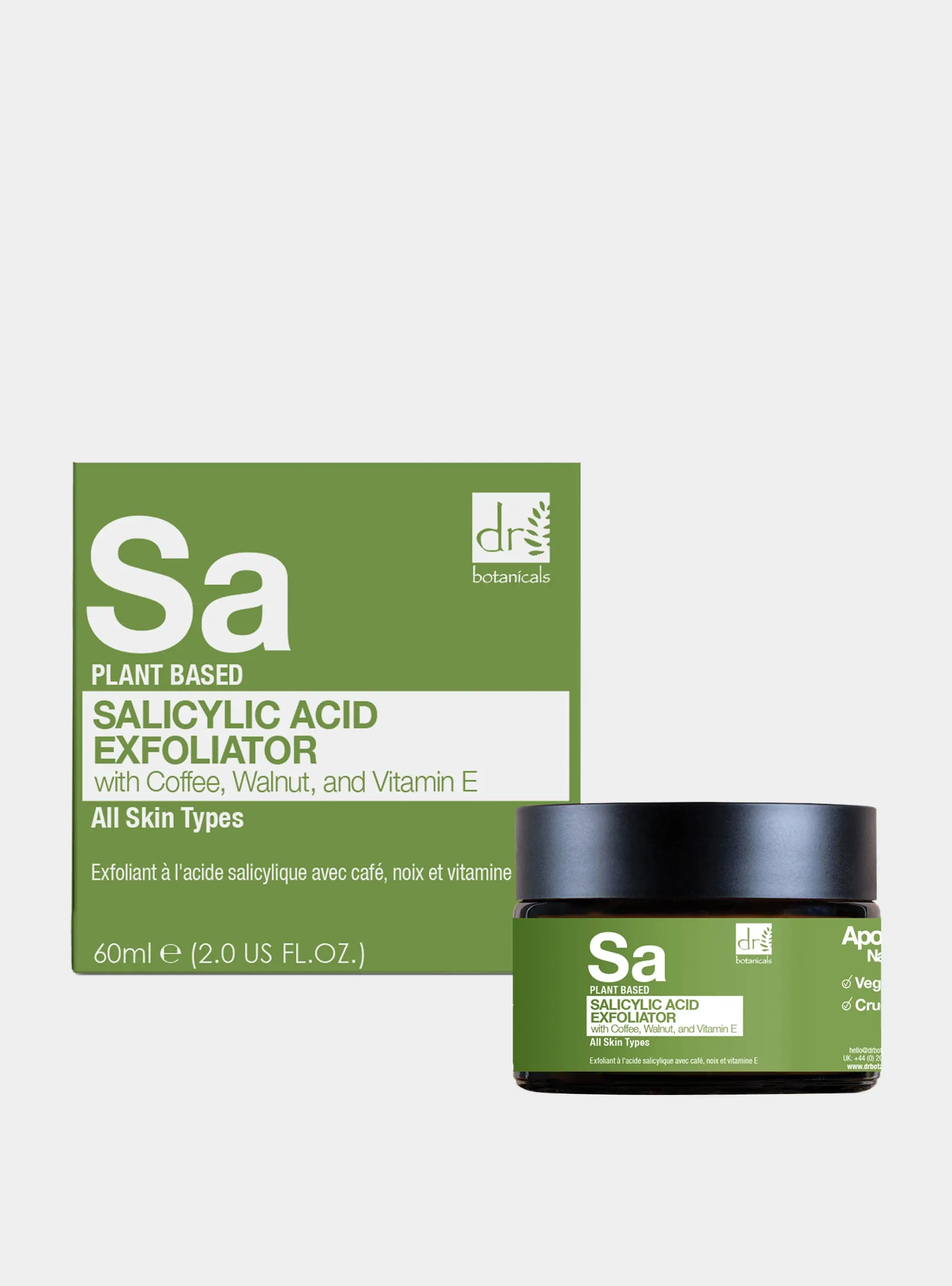 Salicylic Acid Exfoliator with Coffee, Walnut & Vitamin E 60ml