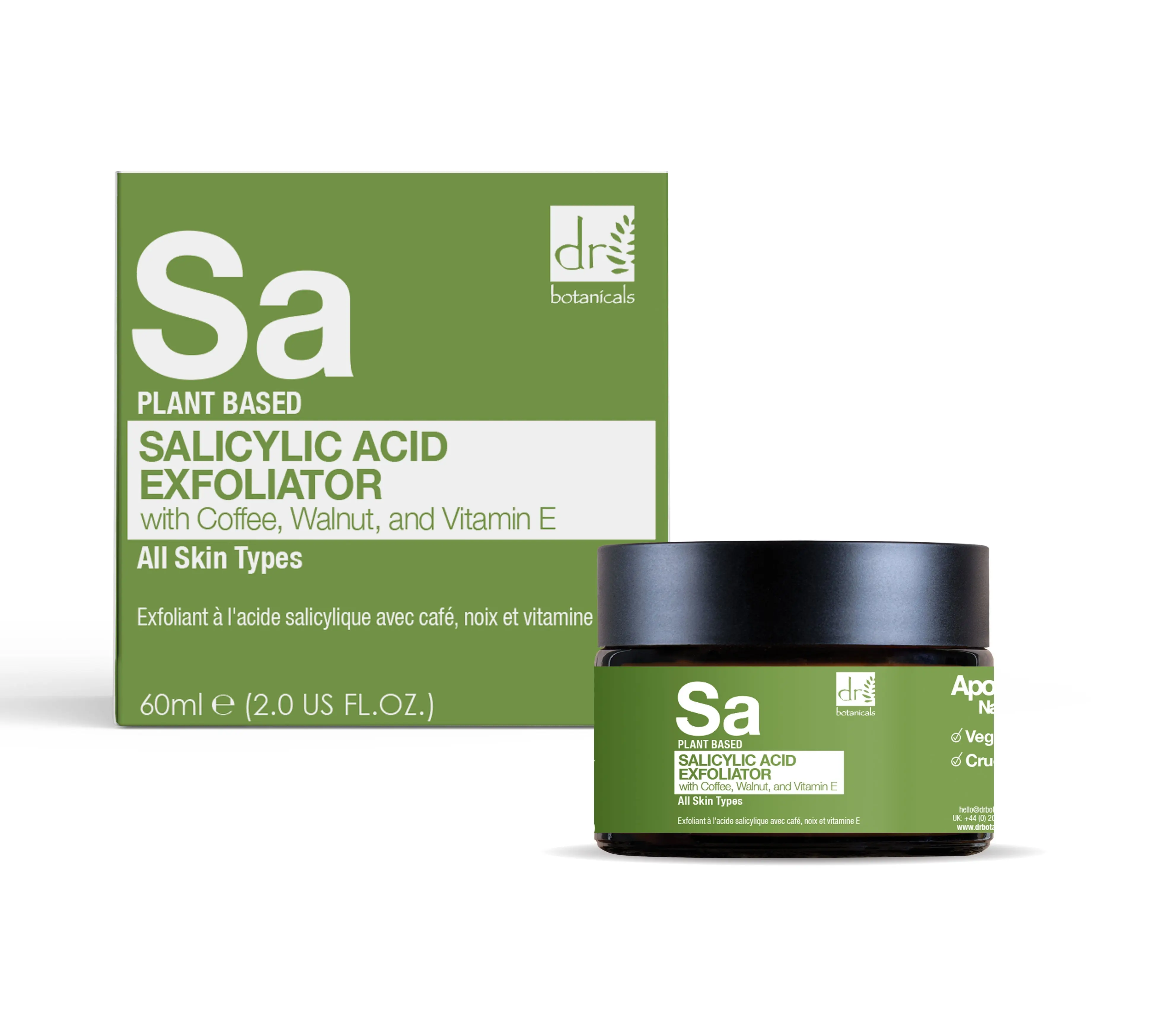 Salicylic Acid Exfoliator with Coffee, Walnut & Vitamin E 60ml - Image 2