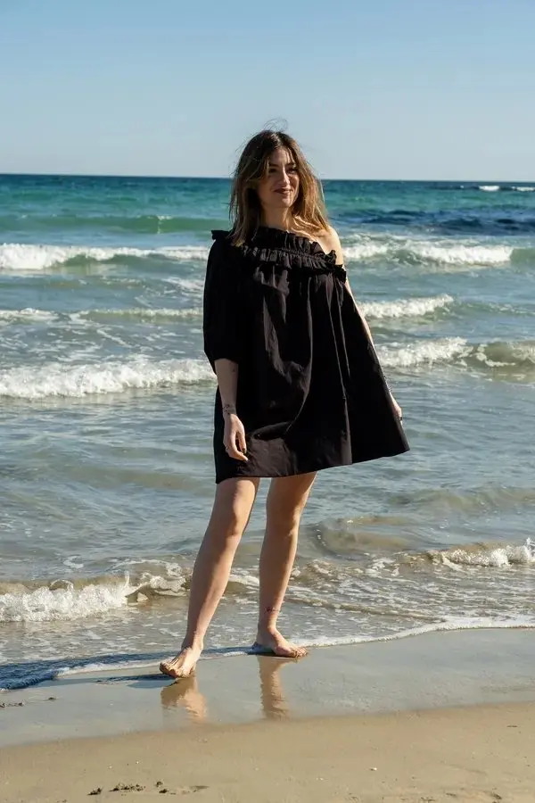 Sara One Shoulder Ruffle Dress - Image 2