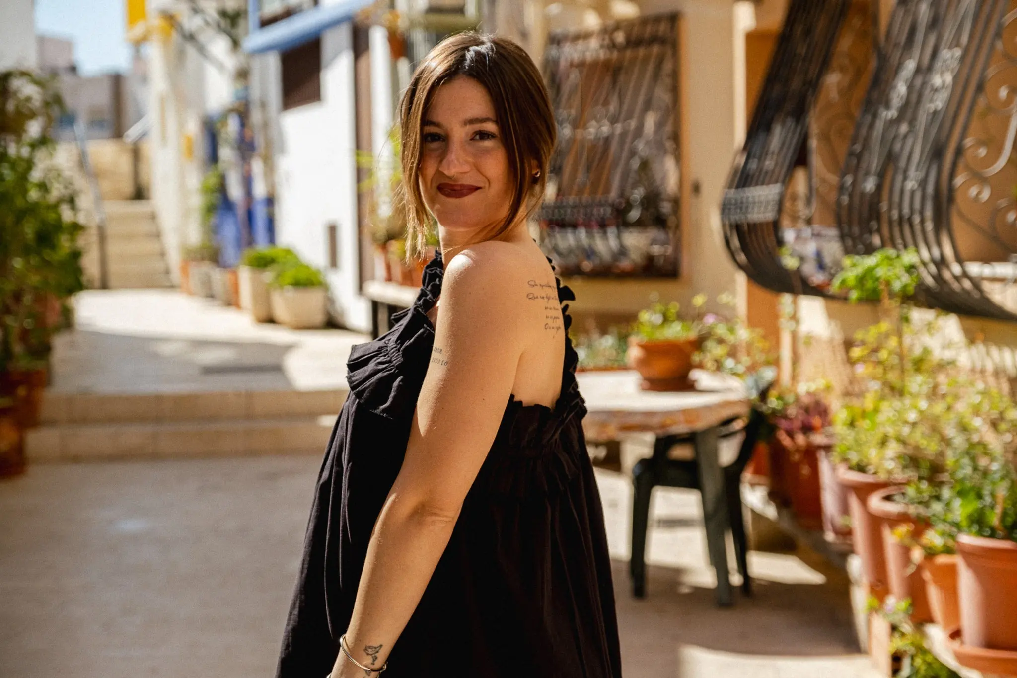 Sara One Shoulder Ruffle Dress - Image 3